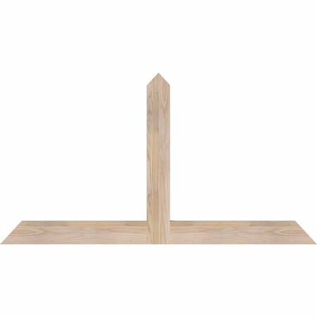 Ekena Millwork Portland Smooth Timber Gable Bracket, Douglas Fir, 48"W x 26"H x 1 1/2"D x 3 1/2"F, 13/12 Pitch GBW048X26X0204POR00SDF